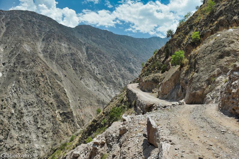 Along the Landrover path from Raikot Bridge to Fairy Meadows, PAKISTAN