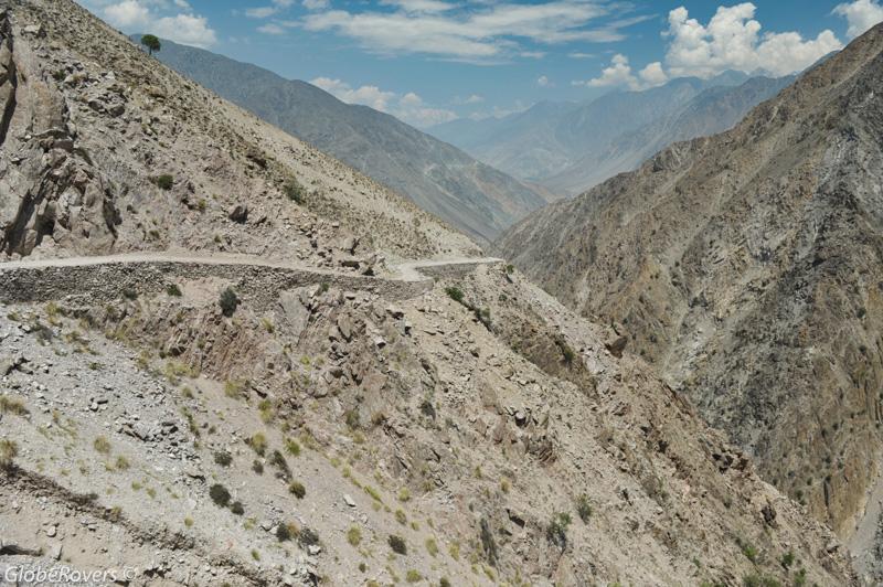 Along the Landrover path from Raikot Bridge to Fairy Meadows, PAKISTAN