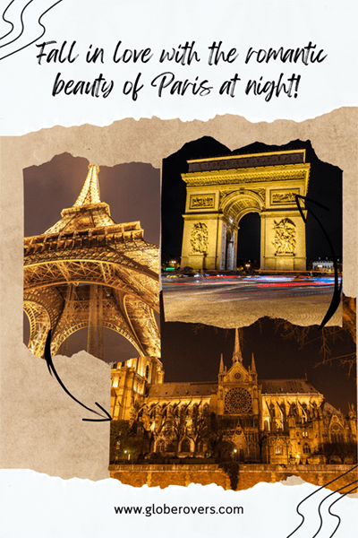 Paris France At Night Pinterest Pin