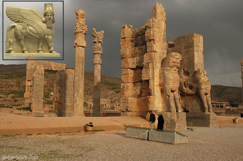 Iran Gate Xerxes Persepolis Bull
