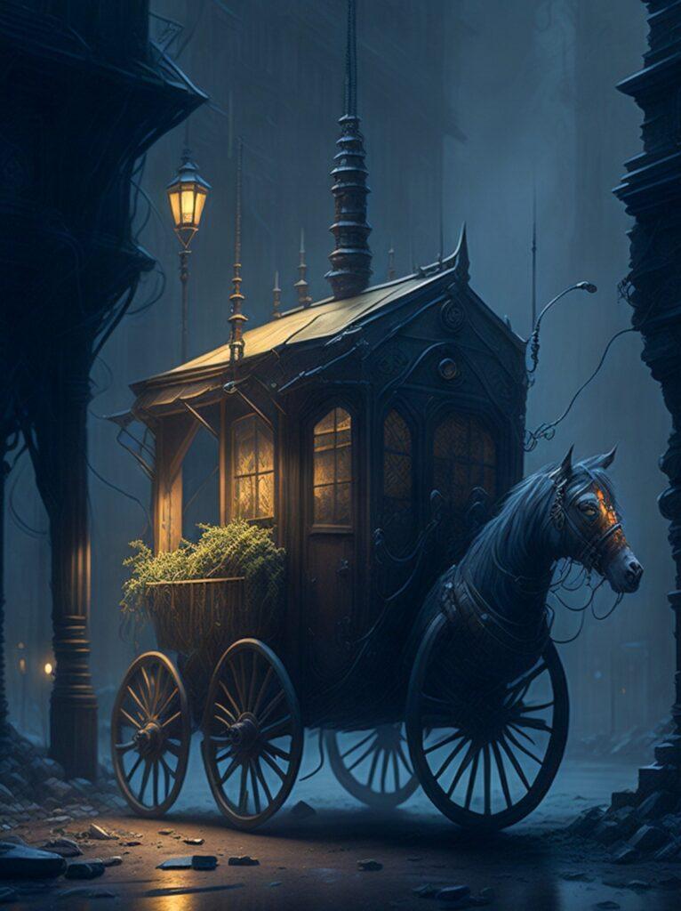 the horse mobile of the witch