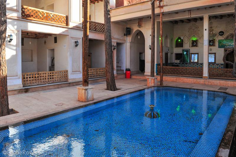 Pool at the Zeyaratgah Shrine, village of Abyaneh, outside Kashan, IRAN