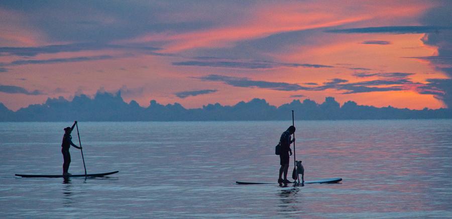 Myanmar Boulder Island paddleboarding