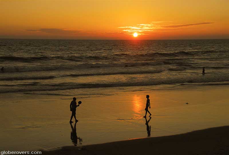 Sunset, Varkala Beach, Kerala, INDIA